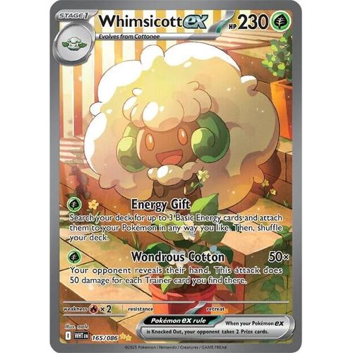 Whimsicott ex (165/086) (SV: White Flare) - PokéBox Australia
