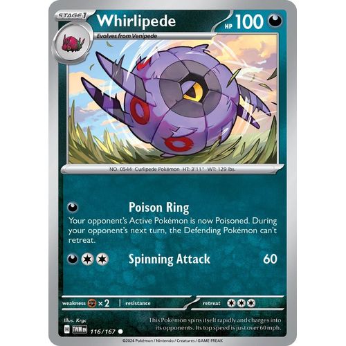 Whirlipede (116/167) [SV06: Twilight Masquerade] - PokéBox Australia