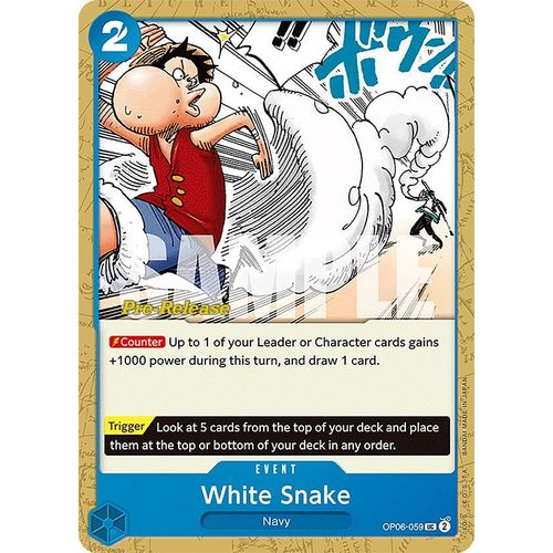 White Snake (OP06 - 059) [Wings of the Captain Pre - Release Cards] - PokéBox Australia