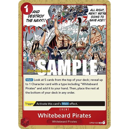 Whitebeard Pirates (OP02 - 022) [Paramount War Pre - Release Cards] - PokéBox Australia