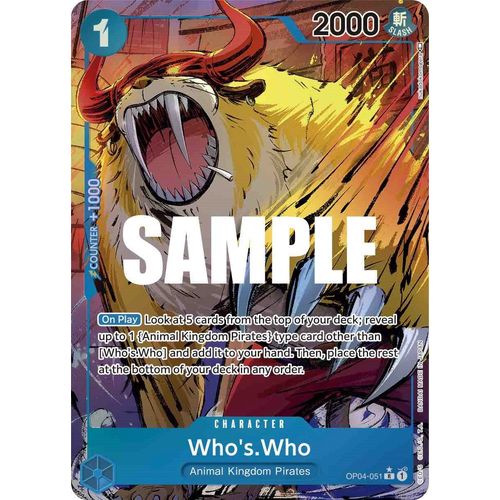 Who's.Who (Alternate Art) (OP04 - 051) [Kingdoms of Intrigue] - PokéBox Australia