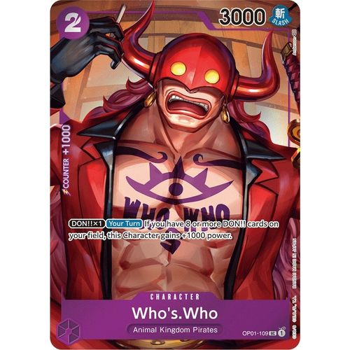 Who's.Who (Box Topper) (OP01 - 109) [Romance Dawn] - PokéBox Australia