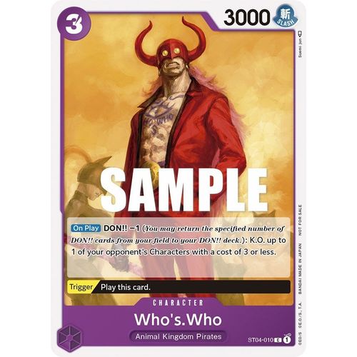 Who's.Who (Tournament Pack Vol. 3) [Participant] (ST04 - 010) [One Piece Promotion Cards] - PokéBox Australia