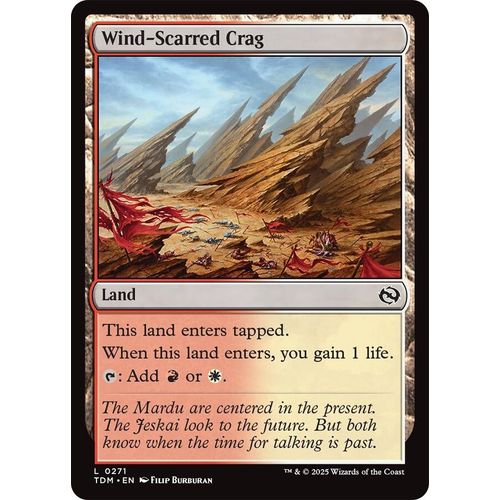 Wind - Scarred Crag (271) (Tarkir: Dragonstorm) - PokéBox Australia