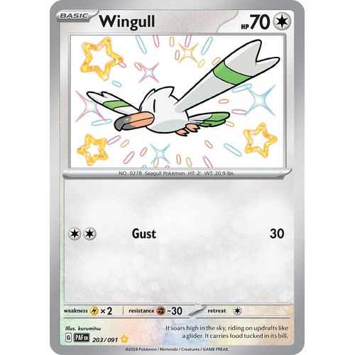 Wingull (203/091) [SV: Paldean Fates] - PokéBox Australia