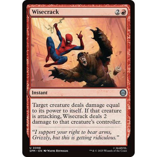 Wisecrack (98) (Marvel's Spider - Man) - PokéBox Australia