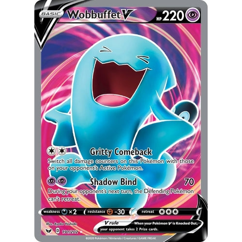 Wobbuffet V (Full Art) (191/202) (SWSH01: Sword & Shield Base Set) - PokéBox Australia