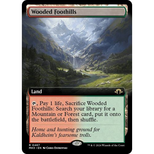Wooded Foothills (Extended Art) (467) [Modern Horizons 3] - PokéBox Australia