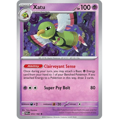 Xatu (072/182) [SV04: Paradox Rift] - PokéBox Australia