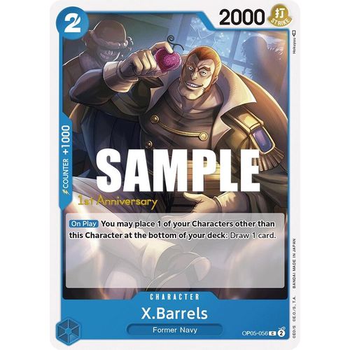 X.Barrels (OP05 - 056) [Awakening of the New Era: 1st Anniversary Tournament Cards] - PokéBox Australia