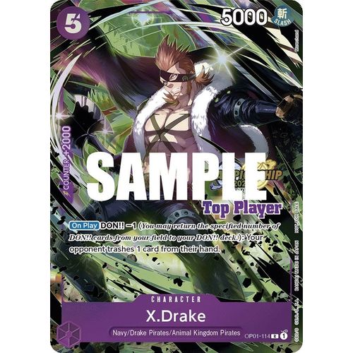 X.Drake (CS 2023 Top Players Pack) (OP01 - 114) [One Piece Promotion Cards] - PokéBox Australia