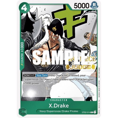 X.Drake (Judge Pack Vol. 2) (ST02 - 014) [One Piece Promotion Cards] - PokéBox Australia