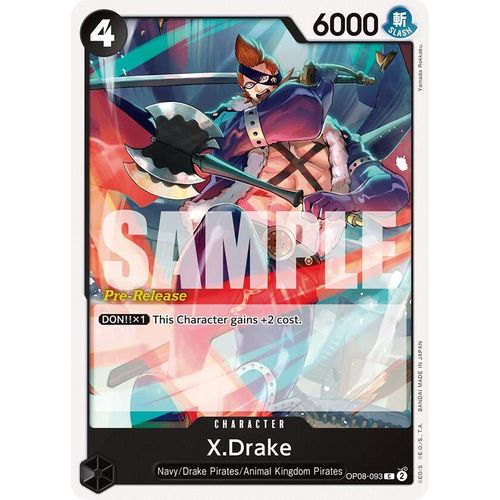 X.Drake (OP08 - 093) [Two Legends Pre - Release Cards] - PokéBox Australia
