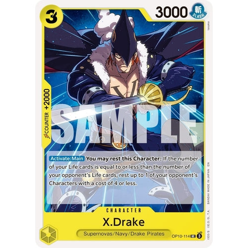 X.Drake (Reprint) (OP10 - 114) (Premium Booster - The Best - Vol. 2) - PokéBox Australia