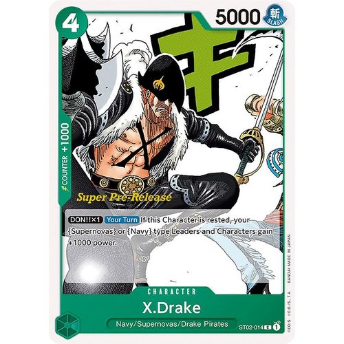 X.Drake (ST02 - 014) [Super Pre - Release Starter Deck 2: Worst Generation] - PokéBox Australia