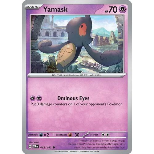 Yamask (062/142) [SV07: Stellar Crown] - PokéBox Australia