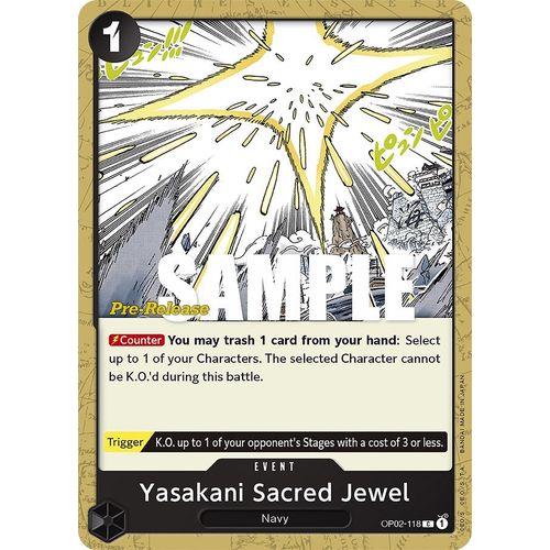 Yasakani Sacred Jewel (OP02 - 118) [Paramount War Pre - Release Cards] - PokéBox Australia