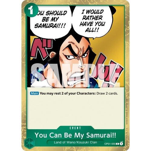 You Can Be My Samurai!! (Pirate Foil) (OP01 - 055) (Premium Booster - The Best - Vol. 2) - PokéBox Australia