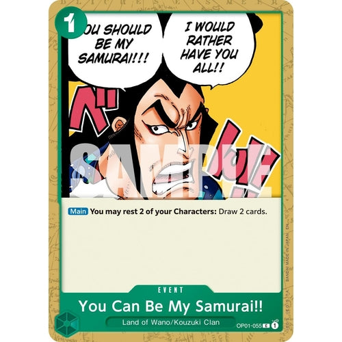 You Can Be My Samurai!! (Reprint) (OP01 - 055) (Premium Booster - The Best - Vol. 2) - PokéBox Australia