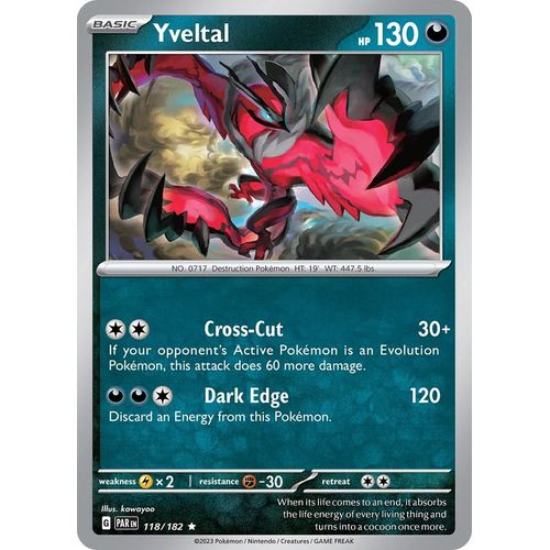 Yveltal (118/182) [SV04: Paradox Rift] - PokéBox Australia