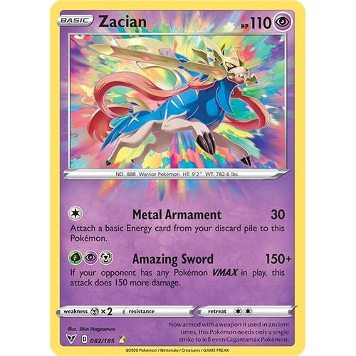 Zacian (082/185) (SWSH04: Vivid Voltage) - PokéBox Australia