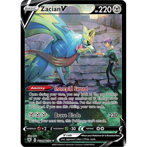 Zacian V (TG21/TG30) (SWSH10: Astral Radiance Trainer Gallery) - PokéBox Australia