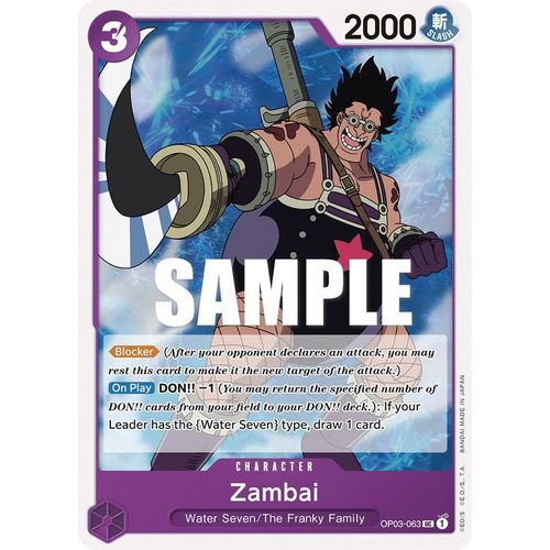 Zambai (OP03 - 063) [Pillars of Strength] - PokéBox Australia
