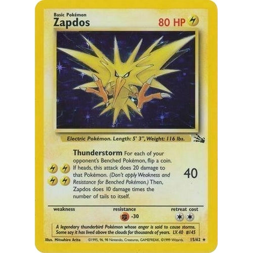 Zapdos - 15/62 (Cosmos Holo) (015/062) (Miscellaneous Cards & Products) - PokéBox Australia