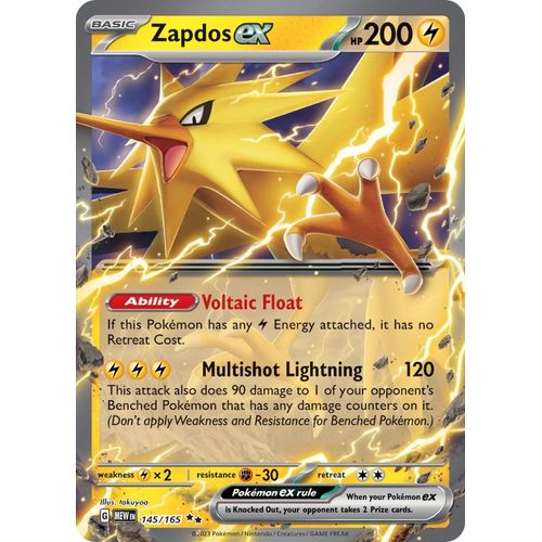 Zapdos ex (145/165) [SV: Scarlet & Violet 151] - PokéBox Australia