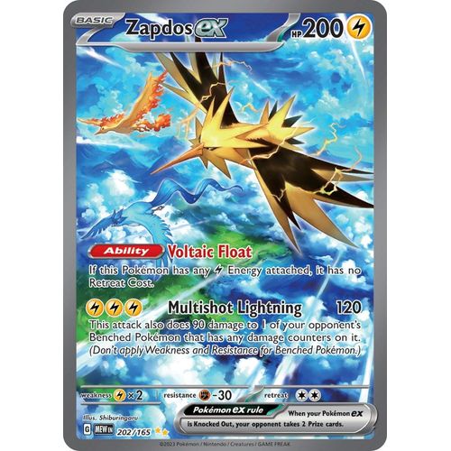 Zapdos ex (202/165) [SV: Scarlet & Violet 151] - PokéBox Australia