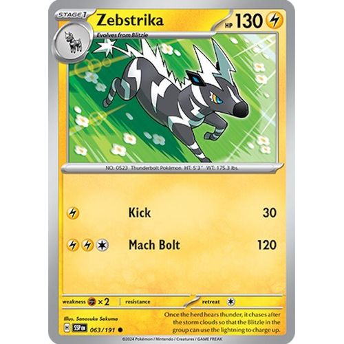 Zebstrika (063/191) [SV08: Surging Sparks] - PokéBox Australia