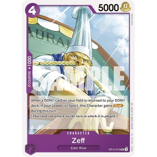 Zeff (OP12 - 072) (Legacy of the Master) - PokéBox Australia