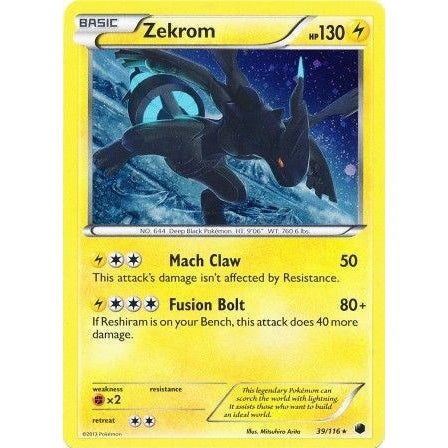 Zekrom - 39/116 (Cosmos Holo) (039/116) (Miscellaneous Cards & Products) - PokéBox Australia