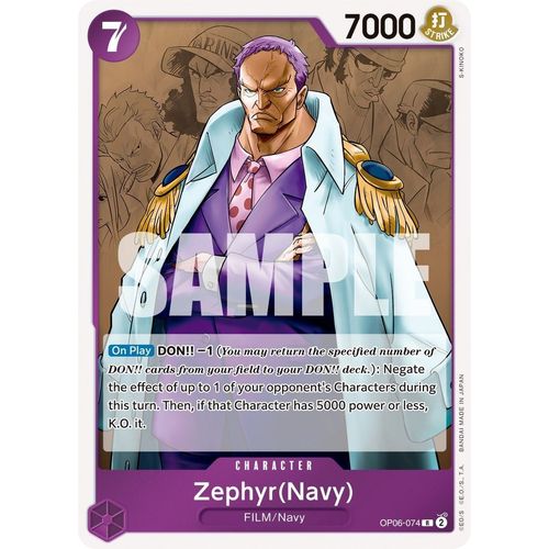 Zephyr (Navy) (OP06 - 074) [Wings of the Captain] - PokéBox Australia