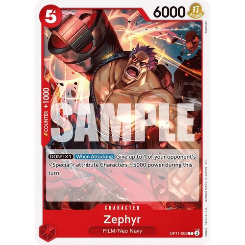 Zephyr (OP11 - 006) [A Fist of Divine Speed] - PokéBox Australia