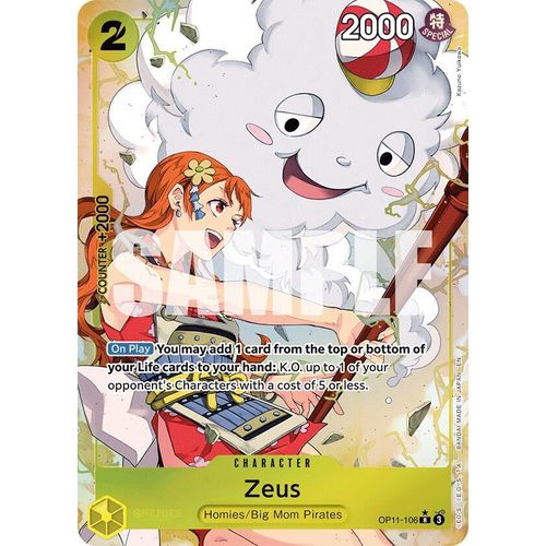 Zeus (Alternate Art) (OP11 - 106) [A Fist of Divine Speed] - PokéBox Australia