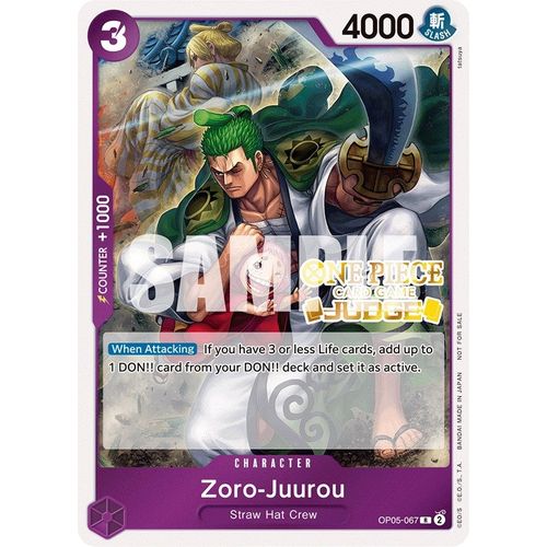 Zoro - Juurou (Judge Pack Vol. 3) (OP05 - 067) [One Piece Promotion Cards] - PokéBox Australia