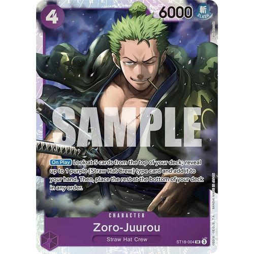 Zoro - Juurou (ST18 - 004) (ST18 - 004) [Starter Deck 18: PURPLE Monkey.D.Luffy] - PokéBox Australia