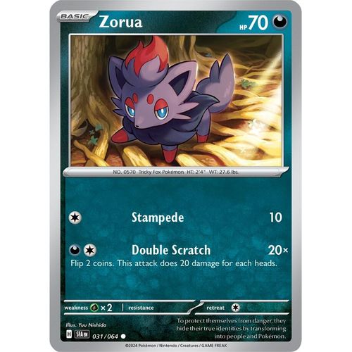 Zorua (031/064) [SV: Shrouded Fable] - PokéBox Australia