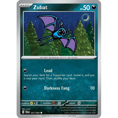 Zubat (027/064) [SV: Shrouded Fable] - PokéBox Australia