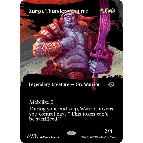 Zurgo, Thunder's Decree (Borderless) (376) (Tarkir: Dragonstorm) - PokéBox Australia