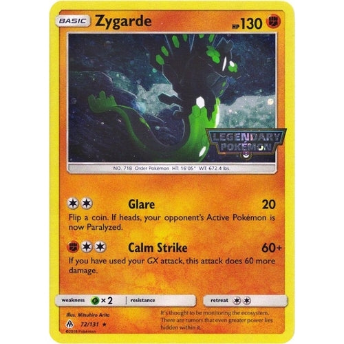 Zygarde - 72/131 (Cosmos Holo) (072/131) (Miscellaneous Cards & Products) - PokéBox Australia