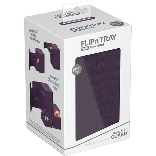 Ultimate Guard Flip n Tray 100+ XenoSkin Monocolor Purple Deck Box - PokéBox Australia