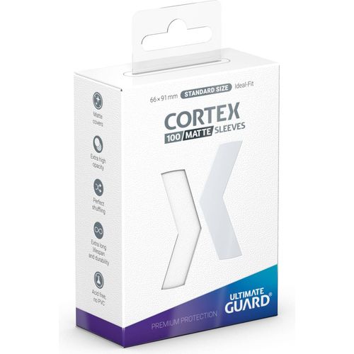 Ultimate Guard Cortex Standard Size Sleeves Matte White (100) - PokéBox Australia