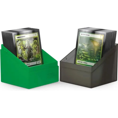 Ultimate Guard Synergy Boulder Deck Case 100+ Black/Green Deck Box - PokéBox Australia