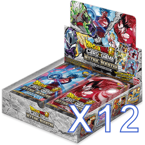 Dragon Ball Super Card Game Mythic Booster Box Case x12 Boxes (MB-01) - PokéBox Australia