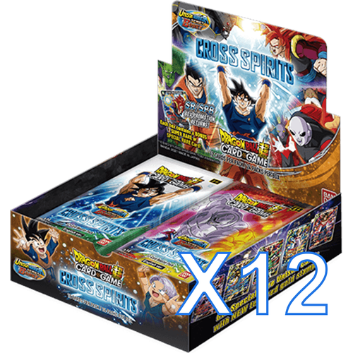 PRE-ORDER Dragon Ball Super Card Game Unison Warrior Series 14 UW5 Cross Spirits Case (12 Boxes) - PokéBox Australia