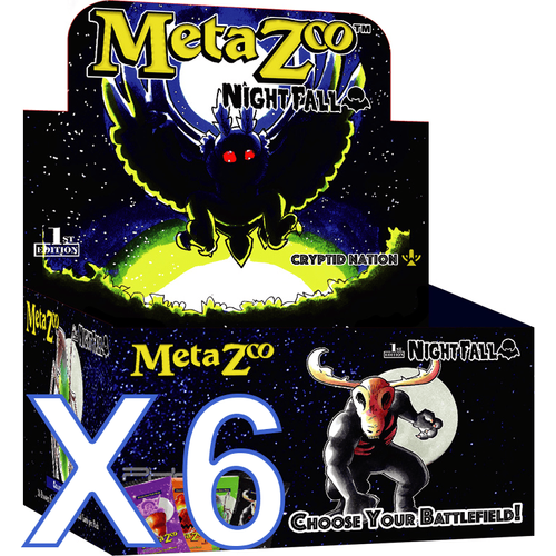 MetaZoo TCG Nightfall First Edition Booster Box Case (6x Boxes) - PokéBox Australia