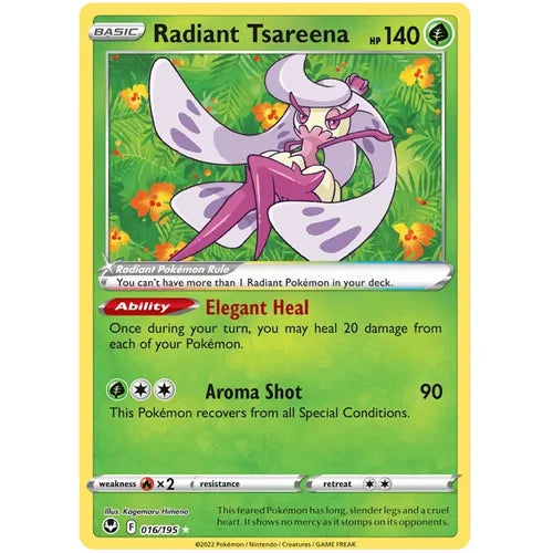 Radiant Tsareena 016/195 - Sword & Shield 12: Silver Tempest - PokéBox Australia