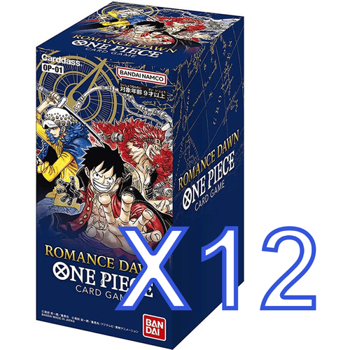 One Piece Card Game - Romance Dawn OP-01 12x Booster Box (Sealed Case) JAPAN OFFICIAL - PokéBox Australia